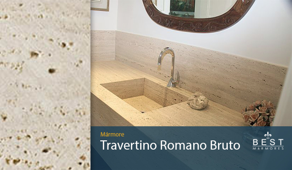 Mármore Travertino Romano Bruto